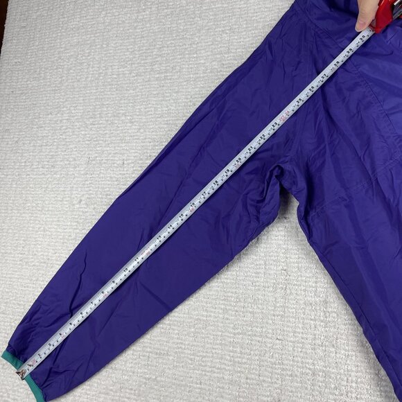 VTG Sierra Designs Medium Nylon Retro Purple Full Zip Hooded Windbreaker Jacket - Picture 12 of 16